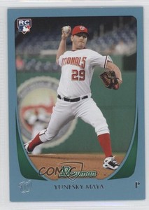 2011 Bowman Blue /500 Yunesky Maya #200 Rookie RC
