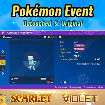 ✨Schillerndes Mew-Event ✨Pokémon G0 Spezialforschung ✨ Pokémon Karmesin Violett - Bild 1 von 4