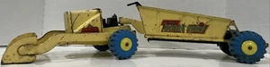VINTAGE MARX LUMAR CONTRACTORS EARTH HAULER Toy Rare “Blue Wheels/ Yellow Color” - Picture 1 of 9
