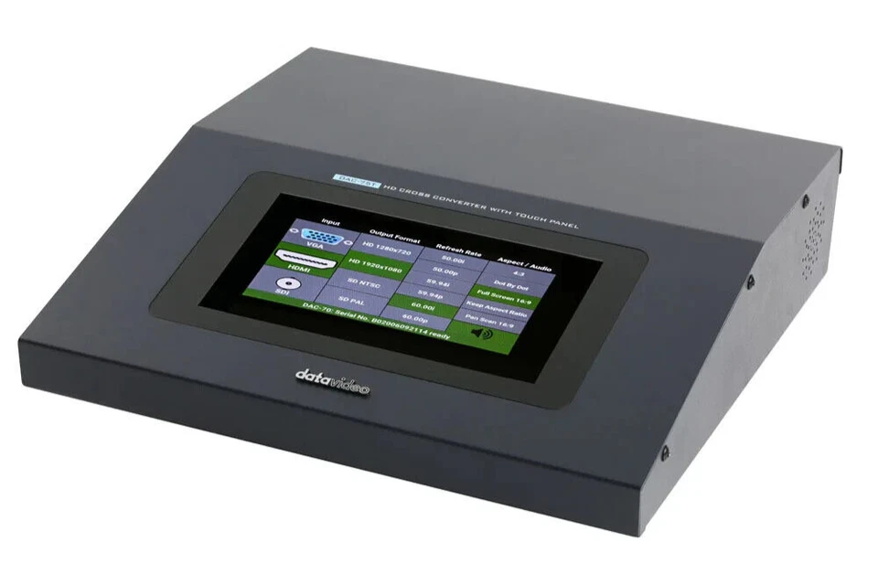 Datavideo DAC-75T HD Cross Converter with Touch Panel - Image 1 of 4