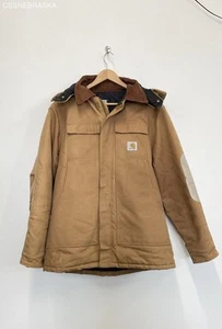Carhartt Tan Men's Jacket Quilted Lined Heavy Duty - Size No Size See Dimensions - Picture 1 of 11