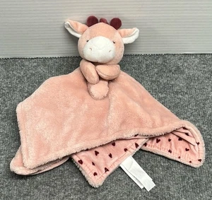 Peluche coperta di sicurezza Carters Just One You rosa cuori giraffa bambino amorevole - Foto 1 di 5
