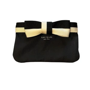 Kate Spade Barrow Street Bow Keychain Coin Pouch Black - Picture 1 of 6