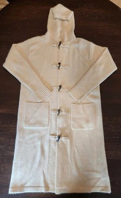 Vtg Ralph Lauren Hooded Cardigan Size M/P Wool Cashmere Angora Toggle Sweater - Image 1 of 4