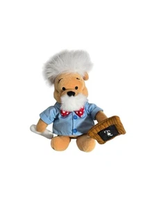 Vtg Disney Professor Pooh Scientist Winnie the Pooh Plush bean bag 8" Toy - Picture 1 of 5