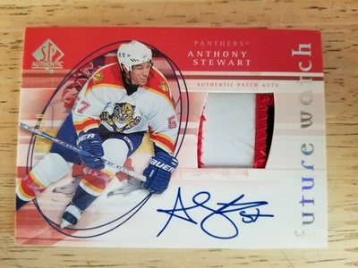 2005-06 SP Authentic Limited Autograph Patch Card Anthony Stewart #159 99/100 - Image 1 of 2
