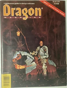 Dragon Magazine #162 October 1990 GOOD TSR Elmore RPGA Poster Intact AD&D 2nd ED - Picture 1 of 4