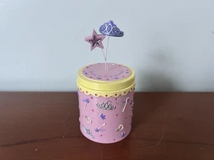 Claire's Trinket Box 2004 #5 Dream to Be A Princess Pink/Yellow Crown Star - Picture 1 of 4