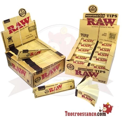 Cartine RAW King Size di 110 mm + Filtri cartone RAW Larghezza - Immagine 1 di 4
