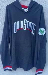 Mitchell & Ness Ohio State Buckeyes Legendary Long Sleeve T-Shirt W/Hood MSRP$75 - Picture 1 of 9