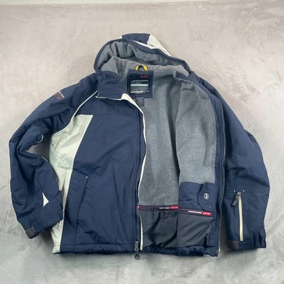Chaqueta de esquí vintage Abercrombie & Fitch A92 para hombre XL azul marino forrada de lana con capucha nieve Foto 1 de 4