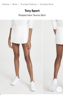 Falda Tenis Tory Burch Tory Sport Dobladillo Plisado Talla Mediana Foto 1 de 4