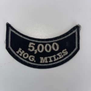 Harley Davidson 5000 HOG Miles Mileage Patch Set Motorcycle Owners Group - Picture 1 of 3