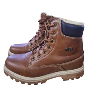 Lugz Men’s Brown Winter Boots (Size 8.5) Faux Fur Lined Memory Foam - Picture 1 of 11