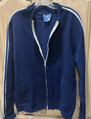 Vintage  Adidas Ventex Tracksuit Set Mens Jacket Pants Made in France blue OG - Image 1 of 4