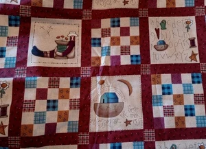 Vintage-2 yds x 44"-Patchwork Print -button button designs by cheri SSI-Cotton - Picture 1 of 7