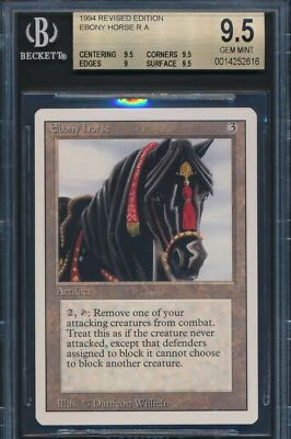 Revised Ebony Horse BGS 9.5 Graded Magic MTG (2616) -magicgraders- - Image 1 of 3