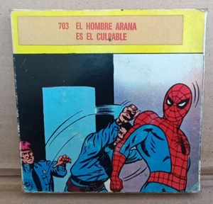 vintage AMAZING SPIDER-MAN SUPER 8 FILM 8mm & BOX Hombre araña Spanish - Foto 1 di 12