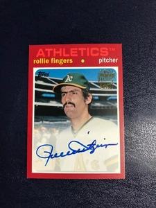 2016 Topps Archives Rollie Fingers Auto /50 RED HOF FFA-RF - Picture 1 of 2