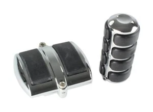 Schaltwippen-Abdeckung - Chrom & Gummi - Suzuki C / VL 1500 Intruder - Bild 1 von 5