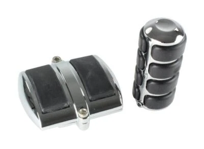 Schaltwippen-Abdeckung - Chrom & Gummi - Kawasaki VN 1500 Classic & Tourer - Bild 1 von 4