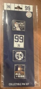NEW MLB NEW YORK YANKEE STADIUM EXCLUSIVE 4 PIN AARON JUDGE 62 HOMER SET - Picture 1 of 2