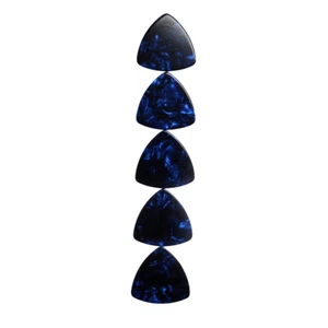Selecciones de guitarra triángulo redondeado en blanco pesado de 0,96 mm 100 piezas púas azul perla - Imagen 1 de 5