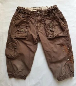 Zara Kids Cargo Brown Quarter Pants Size 5 - 6 - Picture 1 of 6