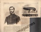 1864 Harpers Weekly - November 19 - original print - General Rodman and his gun