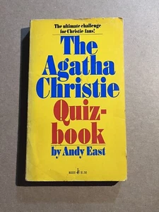 THE AGATHA CHRISTIE QUIZ BOOK by Andy East 1976 Pocket paperback - Imagen 1 de 3