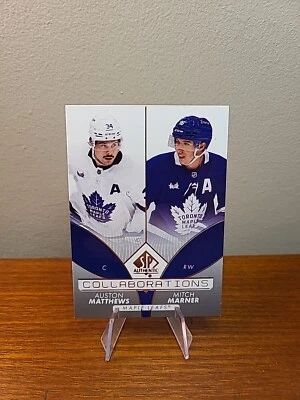 2022-23 SP Authentic Collaborations Auston Matthews/Mitch Marner C21 - Read Desc - Image 1 of 2