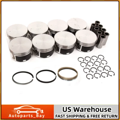 Pistons with Rings Set for 99-07 CHRYSLER/DODGE/JEEP/MITSUBISHI 4.7L SOHC V8 16V - Image 1 of 4