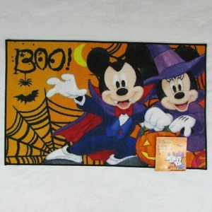 Disney Topolino Boo! Tappeto Accento Halloween 20x32 Ragno Vampiro Arancione - Foto 1 di 7