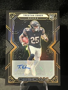 2022 Panini Obsidian Trestan Ebner Orange Etch Rookie Auto /99 — Bears - Picture 1 of 2