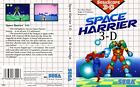 - Space Harrier 3D SMS Master System Replacement Box Art Case Insert Cover Only