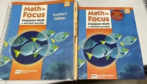 Math In Focus 1A Textbook & Teachers Edition Singapore Math 1st grade homeschool - Imagen 1 de 5