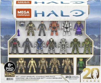 Mega Construx Halo 20th Anniversary Character Pack GYG61 , MEGA BLOKS. - Image 1 of 4