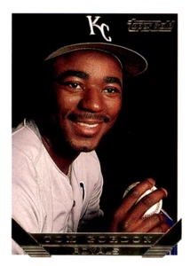 1993 Topps Gold Tom Gordon Foil MLB Insert PWE Royals #611 - Picture 1 of 2