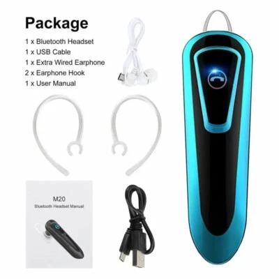 Wireless Bluetooth 5.0 Earpiece Noise Cancelling Driving Trucker Headset Earbuds - Image 1 of 4