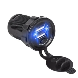 Dual USB Car Phone Charger Lighter Replacement Part Usb Car Power Adapter New - Picture 1 of 12