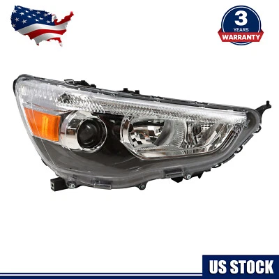 Faro lateral del pasajero para Mitsubishi Outlander Sport 2011-2019 lente transparente Foto 1 de 4