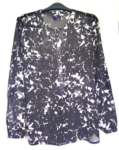 Gap Floaty Summer Top, Black & White, Size M (14), Excellent Condition - Picture 1 of 3