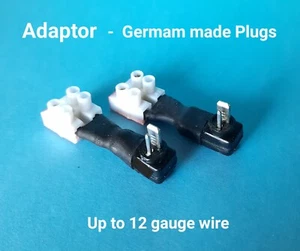 B&O ADAPTOR to 2 pin Din Slim Speaker Plugs HiFi Connectors Up to 12 Gauge Wire - Picture 1 of 8