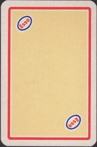 Playing Cards Single Card Old Vintage * ESSO Car PETROL FUEL * Advertising Art A - Imagen 1 de 3