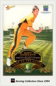 2007-08 Select Cricket Cards Man Of The Match MTM15 Glenn McGrath