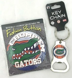 Keychain Bottle Opener and Pin Florida Gators - Picture 1 of 5