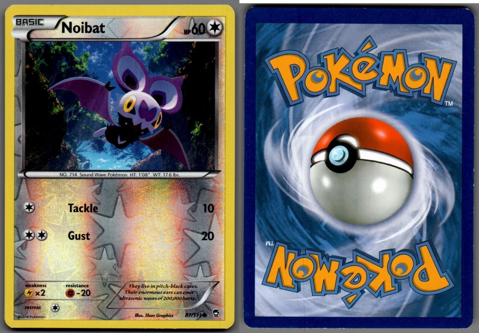 2014 Pokemon, XY Furious Fists, #87/111 Noibat, Reverse Holo Common - Image 1 of 1