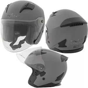 Casco Jet Moto Aperto Visiera Scooter Antigraffio Urbano ECE 22-06 Grigio Opaco - Imagen 1 de 15