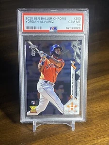 2020 Ben Baller Cromo - Yordan Alvarez - N. #200 RC Rookie Cup - GEM MT PSA 10 - Foto 1 di 3