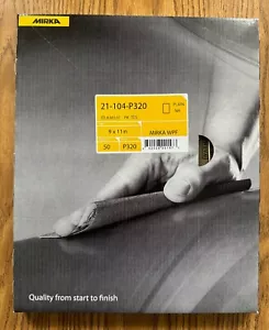 MIRKA 320 GRIT 9" X 11" W/D SANDING SHEETS 50/PK (21-104P-320) - Picture 1 of 2